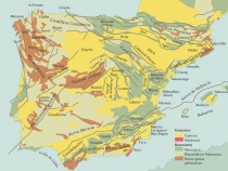 Carta Geologica da Peninsula Iberica